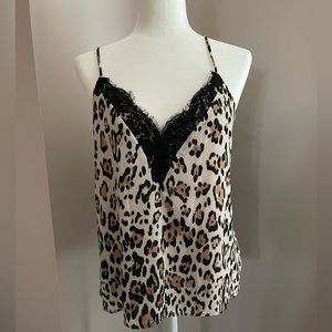 Chic: Socialite Cheetah Print Tank Top with Lace